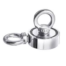 Customized size Strong Permanent NdfeB Magnetic Fishing Hook Pot Magnet with Two flanks fishing magnet 